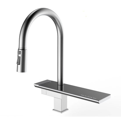 Robinet cuisine pull-down inox brossé