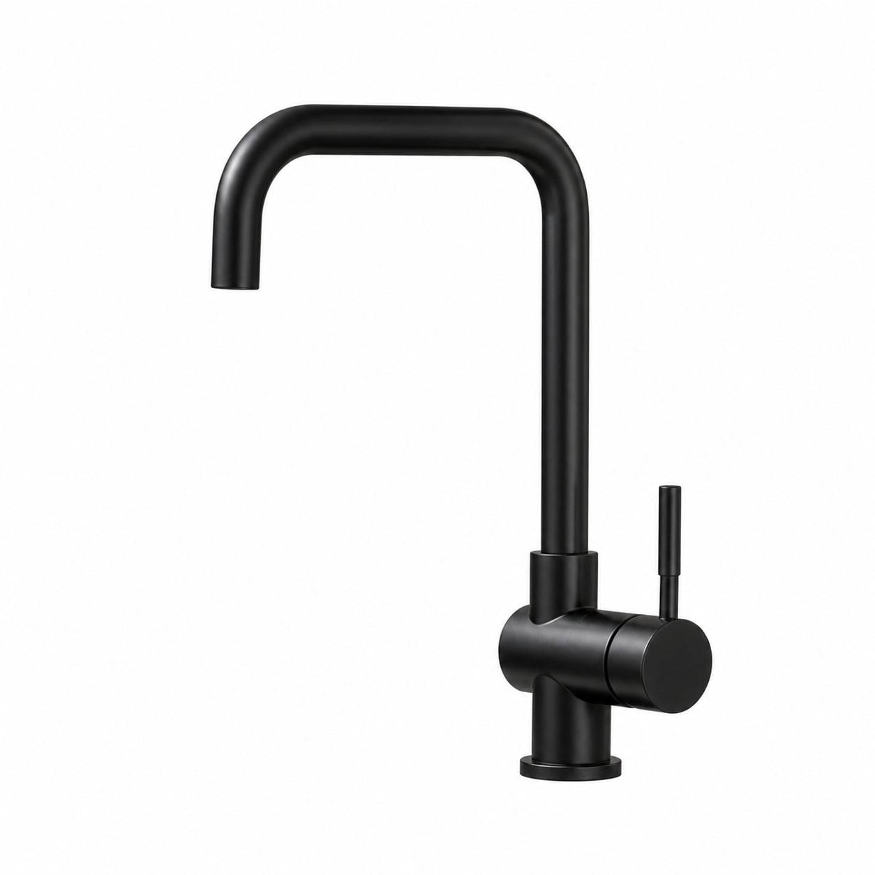 Robinet Cuisine Rabattable Sous Fenêtre – Bec Pivotant 360° — Noir Mat