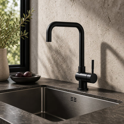 Robinet Cuisine Rabattable Sous Fenêtre – Bec Pivotant 360°