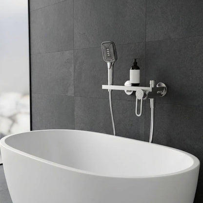 Robinet mural baignoire douche cascade avec douchette à main