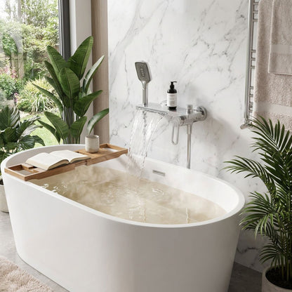 Robinet mural baignoire douche cascade avec douchette à main
