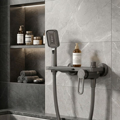 Robinet mural baignoire douche cascade avec douchette à main