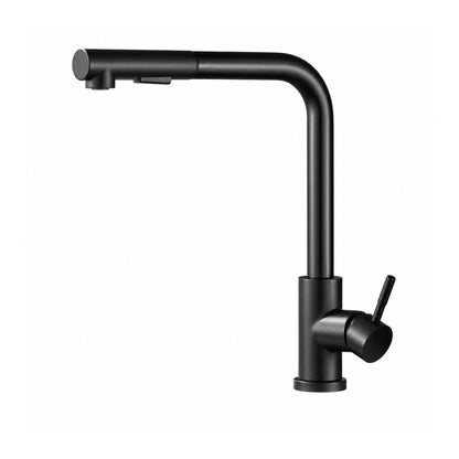 Robinet cuisine douchette extractible design — Noir Mat