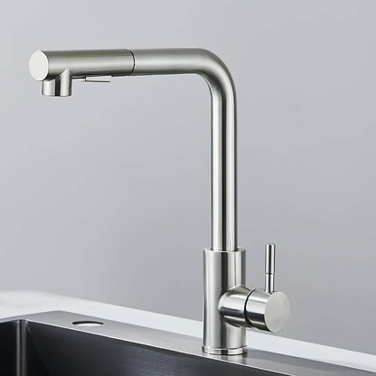 Robinet cuisine douchette extractible design — Chrome