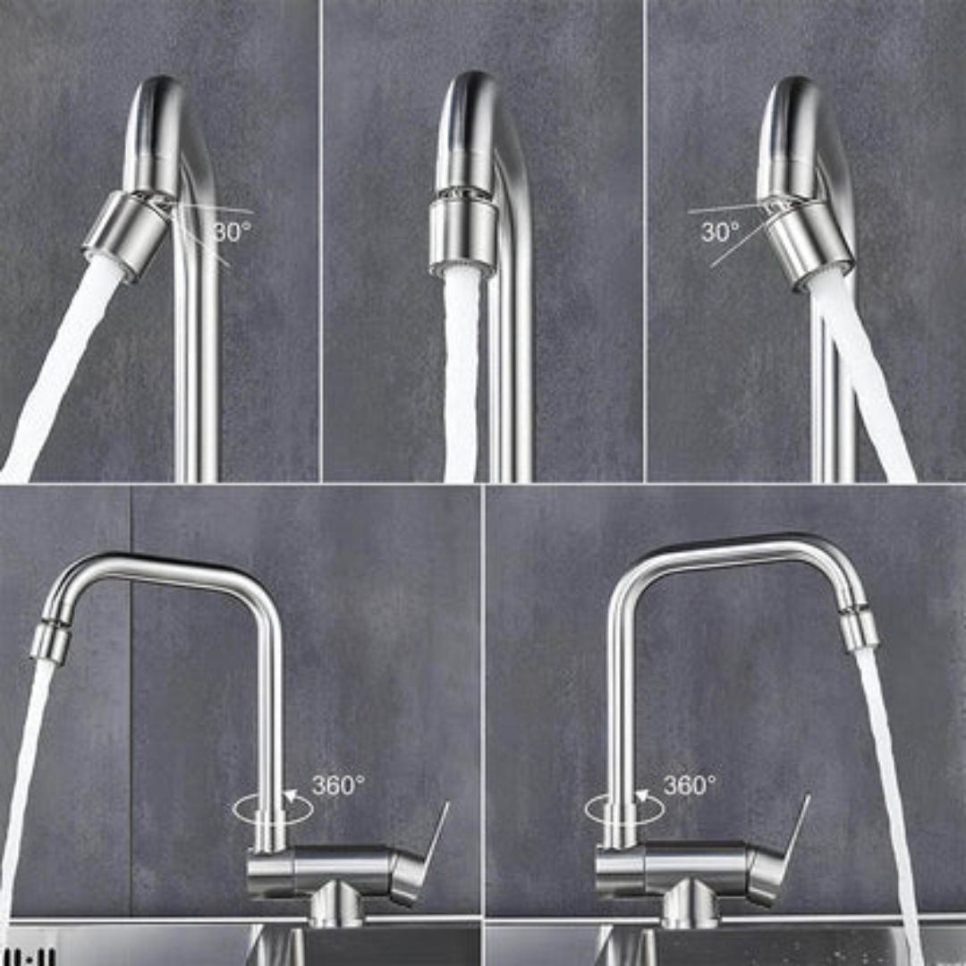 Robinet cuisine rabattable flexible 360° mitigeur monotrou