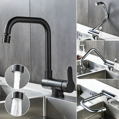 Robinet cuisine rabattable flexible 360° mitigeur monotrou