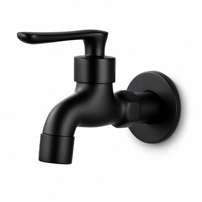 Robinet mural extérieur noir eau froide — Standard court