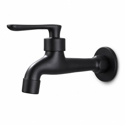 Robinet mural extérieur noir eau froide — Standard long