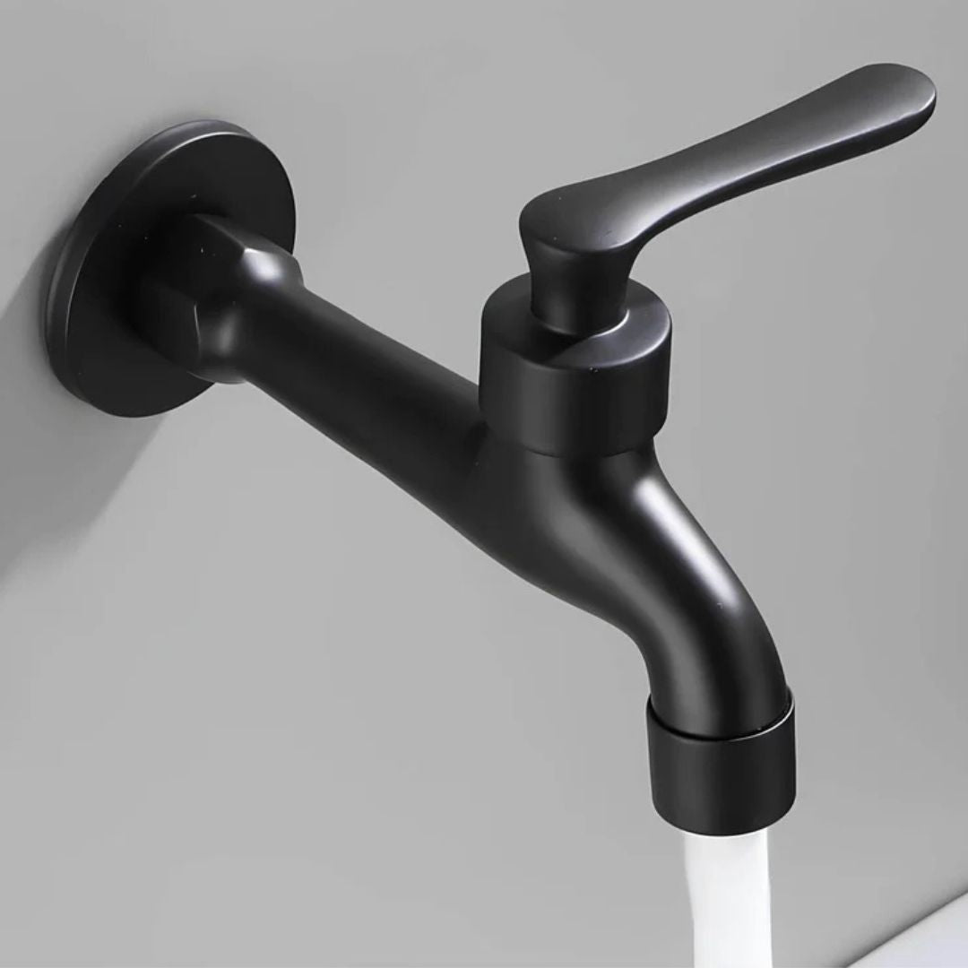 Robinet mural extérieur noir eau froide